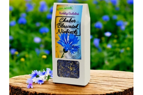 Kwiaty Jadalne CHABER BŁAWATEK NIEBIESKI (10g) Na Prezent